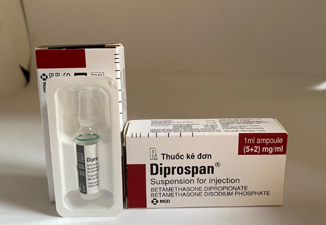 Tiêm Diprospan có thể bị suy giảm chức năng miễn dịch